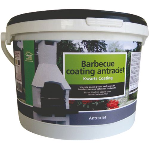 Decor betonnen barbecue coating antraciet 8kg